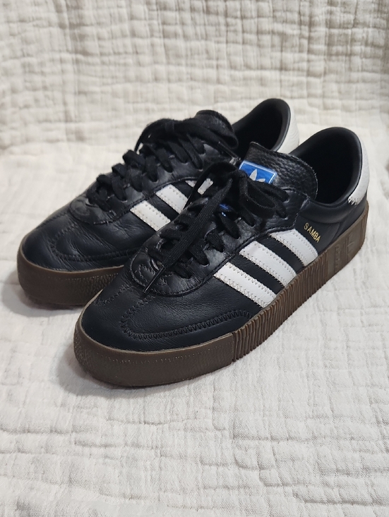 adidas Shoes - adidas Samba Platform Sneakers - Black/White/Brown